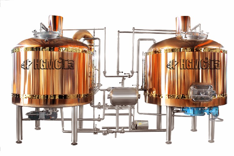酒廠5萬噸生產(chǎn)精釀啤酒的大型設備機器